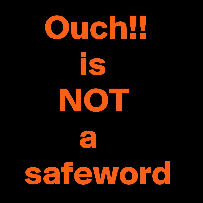 What Is A Safeword